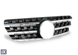 Μάσκα για Mercedes     ML W163 (W164 design) (1998-2005) -μαύρη με πλαίσιο   χρωμίου