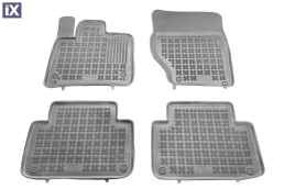 Λαστιχένια πατάκια Rezaw Plast για Audi Q7 (2006-2014) τύπου σκαφάκι - γκρι - 4τμχ.