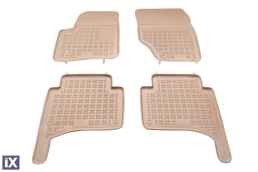 Λαστιχένια πατάκια Rezaw Plast για VW Touareg / Porsche Cayenne (2002-2010) - τύπου σκαφάκι - μπεζ - 4τμχ.