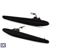 Led φλας φτερού για Alfa Romeo 159  / Brera (2006+) / Spider (2006+) / Lancia Delta / Ypsilon - φιμέ με τρεχούμενο φλας - σετ 2τμχ.