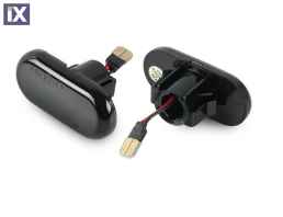 Led φλας φτερού για Renault Clio 1, Megan 1,2, Laguna 1,Twingo, Kangoo - φιμέ με τρεχούμενο φλας - σετ 2τμχ.