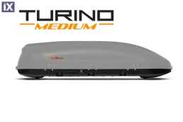 Μπαγκαζιέρα οροφής Turino Medium 191x79x46cm με διπλό άνοιγμα με κλειδί, 460 λίτρα - γκρι