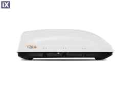 Μπαγκαζιέρα οροφής Turino Compact 141x83x45cm με διπλό άνοιγμα με κλειδί, 360 λίτρα - λευκή