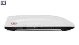 Μπαγκαζιέρα οροφής Turino Sport 210x81x45cm με διπλό άνοιγμα με κλειδί, 480 λίτρα - λευκή