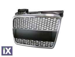 Μάσκα χωρίς σήμα για Audi A4 B7 (2004-2007)-  RS Look πλαίσιο χρωμίου