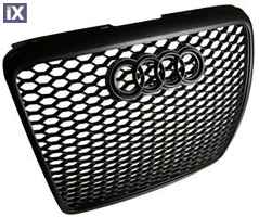 Μάσκα χωρίς σήμα για Audi A6 C6 (2008-2011) - RS Look  μαύρη