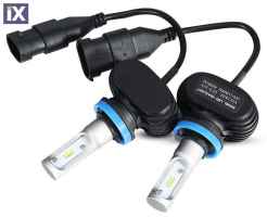 Led λάμπες για φανάρια H8 / H9 / H11  8000 lumen , 36 Watt - 6000K - 2τμχ.