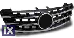 Μάσκα για Mercedes  ML W164 (2005-2008) - μαύρη με πλαίσιο χρωμίου