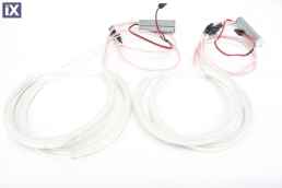 Δαχτυλίδια angel eyes για  BMW E36 / E38 / E39  με μετατροπέα - λευκό χρώμα