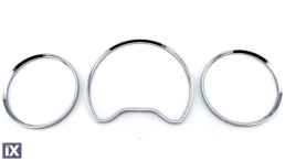 Δαχτυλίδια καντράν για Mercedes  W202 (1996-2001) / W208 CLK (1997-2002) / W210 (1995-1999) - ασημένια