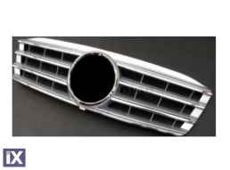 Μάσκα για Mercedes W203 (2000-2007) - 4 γρίλιες  χρωμίου