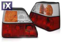 Πίσω φανάρια για Vw Golf II (1983-1993) - με πορτοκαλί φλας - σετ 2τμχ.