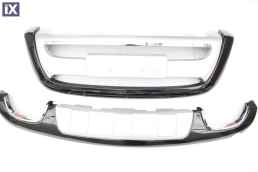 Εμπρόσθιο bull - bar και πίσω roll - bar  για Hyundai Santa Fe (2010-2012) - ασημένια