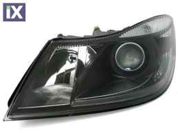 Φανάρια εμπρός led για Skoda Octavia (2008-2012) black , με λάμπες (Η1) - σετ 2τμχ.