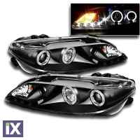 Φανάρια εμπρός angel eyes για Mazda 6 (2002-2008) , με λάμπες (Η1) - σετ 2τμχ.