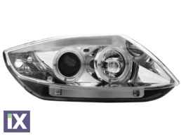 Φανάρια εμπρός angel eyes για BMW Z4 (2003-2009) - CCFL , chrome , με λάμπες (Η1) - σετ 2τμχ.
