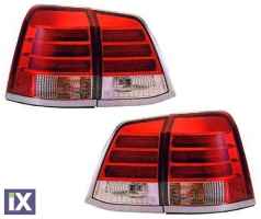 Πίσω φανάρια led για Toyota Land Cruiser  J200 (2007+) - chrome - σετ 2τμχ.