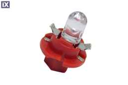 Led λάμπα τύπου B8.4D 12V/ 2W κόκκινη - 1τμχ.
