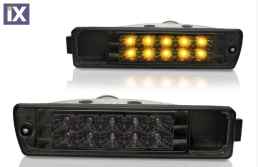Led φλας για φαρδύ προφυλακτήρα Golf II  - μαύρο - σετ 2τμχ.