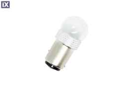 Led λάμπα  BA15S me 5W CREE led γυάλινο διπλού φωτισμού λευκή - 1τμχ.