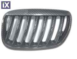 Μάσκα για BMW X5  E53 (2004-2007) - carbon κυρτή - 2τμχ.