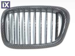 Μάσκα για BMW  E39 (1995-2003) - carbon κυρτή - 2τμχ.