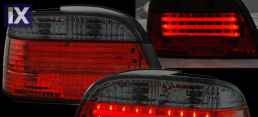 Πίσω φανάρια  led με 3 φωτιζόμενες ταινίες για BMW E38 (1994-2001) - μαύρα - σετ 2τμχ.