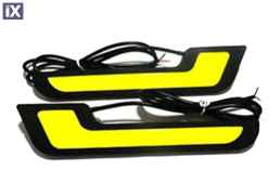 Universal led φώτα  COB 15CM 12W - 2τμχ.