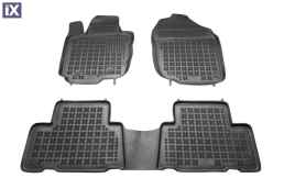 Λαστιχένια πατάκια Rezaw Plast για Toyota Rav4 (2006-2012) - τύπου σκαφάκι - 3τμχ.