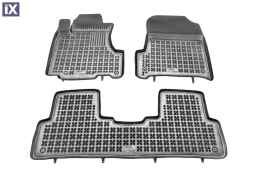 Λαστιχένια πατάκια Rezaw Plast για Honda CR - V (2007-2012) - τύπου σκαφάκι - 3τμχ.