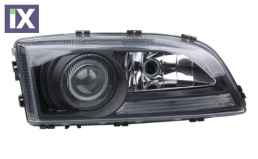 Φανάρια εμπρός για Volvo S/V/C 70 (1997-2000) - μαύρα , με λάμπες (Η1) - σετ 2τμχ.