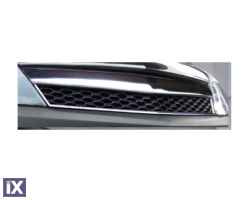 Μάσκα χωρίς σήμα για Opel Astra H 3D GTC (2005-2009) - κυψελωτή με πλαίσιο χρωμίου