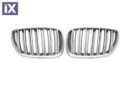 Μάσκα για BMW X5  E53 (2004-2007) - ασημένια - 2τμχ.