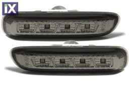 Led φλας για BMW E46  (1998-2001) / E46 Compact - μαύρο - σετ 2τμχ.