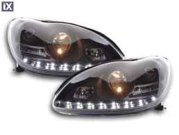 Φανάρια εμπρός led για Mercedes W 220 S-Class (2002-2005) , με λάμπες (Η1) - σετ 2τμχ.
