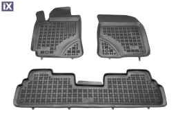 Λαστιχένια πατάκια Rezaw Plast για Toyota Corolla Verso (2004-2009) - τύπου σκαφάκι - 3τμχ.