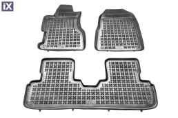 Λαστιχένια πατάκια Rezaw Plast για Honda Civic 3 πορτο (2001-2005) - τύπου σκαφάκι - 3τμχ.