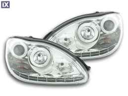 Φανάρια εμπρός για Mercedes W 220 S-Class (2002-2005) , με λάμπες (Η1) - σετ 2τμχ.