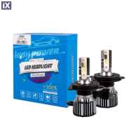 H4  12>24V 6.500K 5.000lm 50W CSP1860 LED LSG SERIES +300% KIT M-TECH - 2 ΤΕΜ.