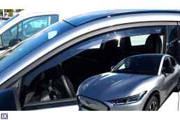 FORD MUSTANG MACH-E 5D 2020+  -  ΑΝΕΜΟΘΡΑΥΣΤΕΣ ΑΥΤΟΚΙΝΗΤΟΥ ΑΠΟ ΕΥΚΑΜΠΤΟ ΦΙΜΕ ΠΛΑΣΤΙΚΟ HEKO - 2 ΤΕΜ.