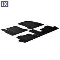CITROEN C4 PICASSO 03/2007-05/2013 ΜΑΡΚΕ ΠΑΤΑΚΙΑ SUMISURA ΛΑΣΤΙΧΟ ΣΕ ΜΑΥΡΟ ΧΡΩΜΑ ME ΚΟΥΜΠΩΜΑΤΑ LAMPA - 5 ΤΕΜ.