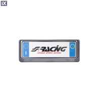 ΠΛΑΙΣΙΟ ΠΙΝΑΚΙΔΑΣ CARBON LOOK ΕΜΠΡΟΣ​ SIMONI RACING 37 x 13 cm - 1 TEM.