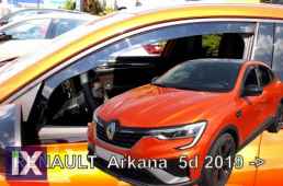 RENAULT ARKANA 5D 2019+ ΑΝΕΜΟΘΡΑΥΣΤΕΣ ΑΥΤΟΚΙΝΗΤΟΥ ΑΠΟ ΕΥΚΑΜΠΤΟ ΦΙΜΕ ΠΛΑΣΤΙΚΟ HEKO - 2 ΤΕΜ.