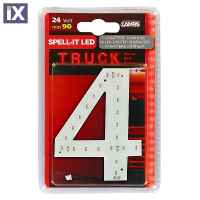 ΑΡΙΘΜΟΣ 4 ΚΟΚΚΙΝΟ 24V LED