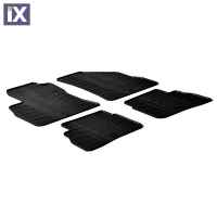 FIAT DOBLO 5D 01/2010-05/2020 / OPEL COMBO TOUR 04/2012-17/2012 ΜΑΡΚΕ ΠΑΤΑΚΙΑ SUMISURA ΛΑΣΤΙΧΟ ΣΕ ΜΑΥΡΟ ΧΡΩΜΑ ME ΚΟΥΜΠΩΜΑΤΑ LAMPA - 4 ΤΕΜ.