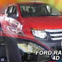 FORD RANGER / RAPTOR III 4D 2012-2022  ΖΕΥΓΑΡΙ ΑΝΕΜΟΘΡΑΥΣΤΕΣ ΑΠΟ ΕΥΚΑΜΠΤΟ ΦΙΜΕ ΠΛΑΣΤΙΚΟ HEKO - 2 ΤΕΜ.
