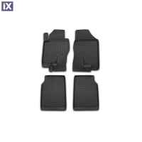 NISSAN NAVARA 4D D40 2005+ ΠΑΤΑΚΙΑ ΜΑΡΚΕ ΛΑΣΤΙΧΟ  ΣΚΑΦΑΚΙΑ 4ΤΕΜ. (ΜΕΓΑΛΗ  ΠΟΡΤΑ ΠΙΣΩ 4D) ΜΑΥΡΟ