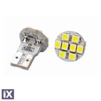 Λαμπά W5W 8xSMD 3528 12V Λευκή 2τεμ