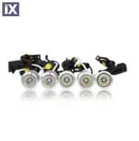 Πρόσθετο DAYLINE  Διεθνή 10LED (2  σειρές X5 LED) HP 12V Ασημί χωρίς πλαίσιο