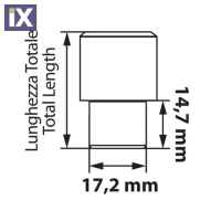 Μπουλόνια Ασφαλείας 12x1,25 15/35mm (21) ίσια J020